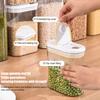 Airtight Food Storage Container Clear Plastic Container with Flip-Top Lids for Kitchen Pantry Organization Dry Food Storage Jar for Sugar Flour
