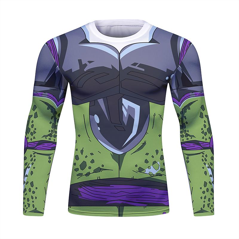 Fight Rashguard Men's Sports T-shirt Tops Fitness Printed Sublimation Boxing MMA Compression Tights Long Sleeve T-Shirts