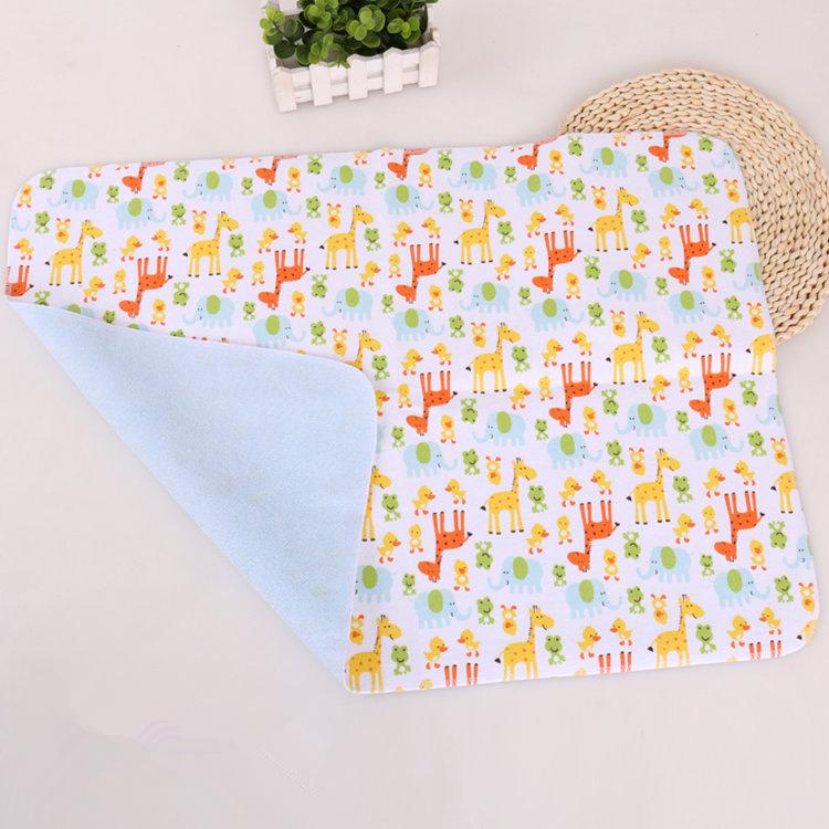 Three-Layer Waterproof Baby Flannel Mattress Pad – Pure Cotton & Bamboo Fiber, Double-Sided. 30*45CM