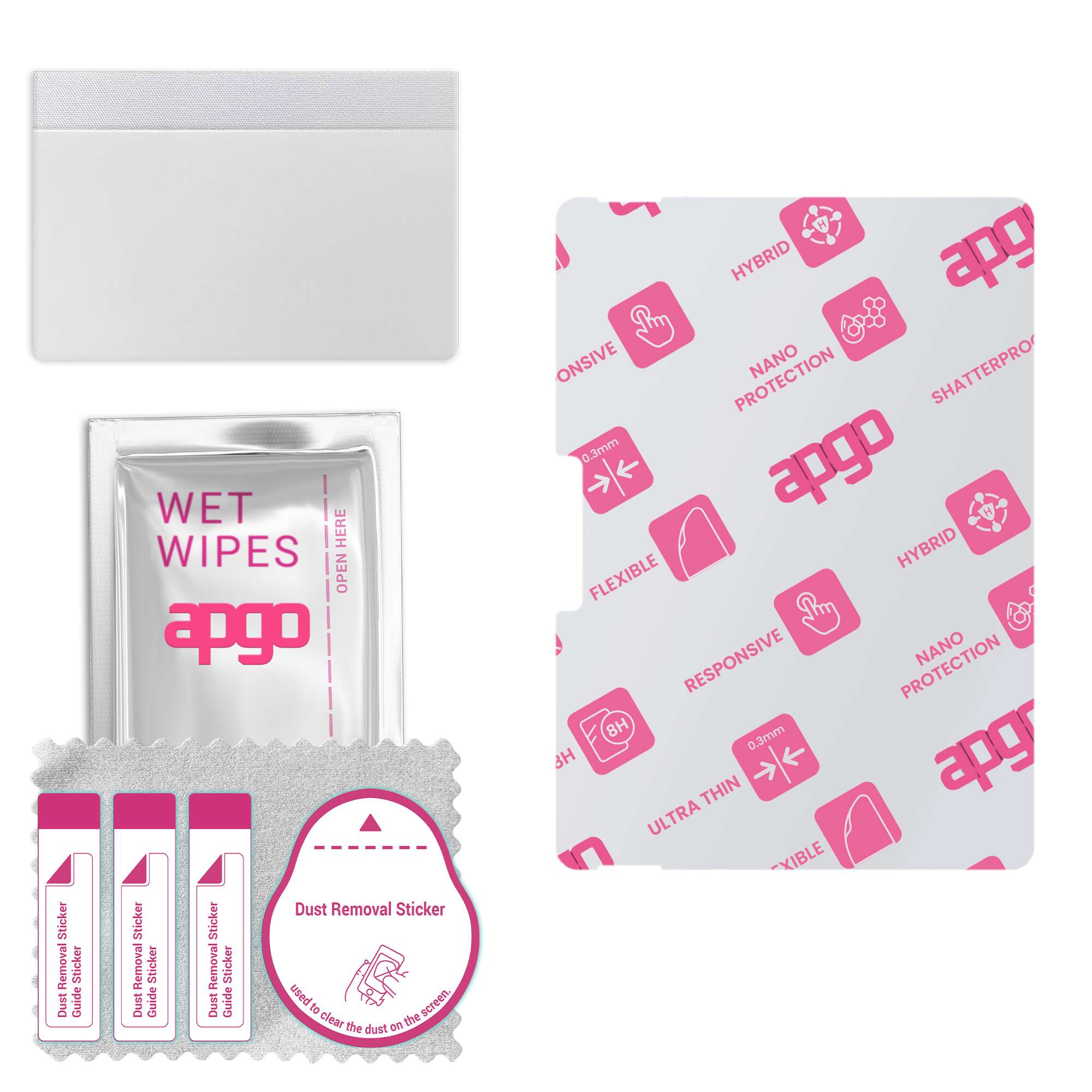 

apgo Ultra-Clear Hybrid protective glass compatible with Microsoft Surface Go | Go 2 | Go3, flexible nano glass, great replacement for tempered glass,