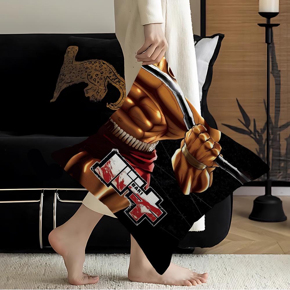 Japanese Anime Baki Pillow Cover for Bedroom Room and Living Room Sofa Decorative Cushion Cover