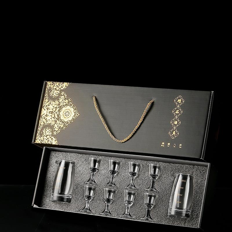 

Glass White Wine Glass Splitter Sip Glass Bullet Cup Gift Set Home Wine Glasses Wine Set