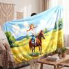 Warm Flannel BlanketBibi & Tina Soft Cozy Throw Blanket for Bedroom Couch