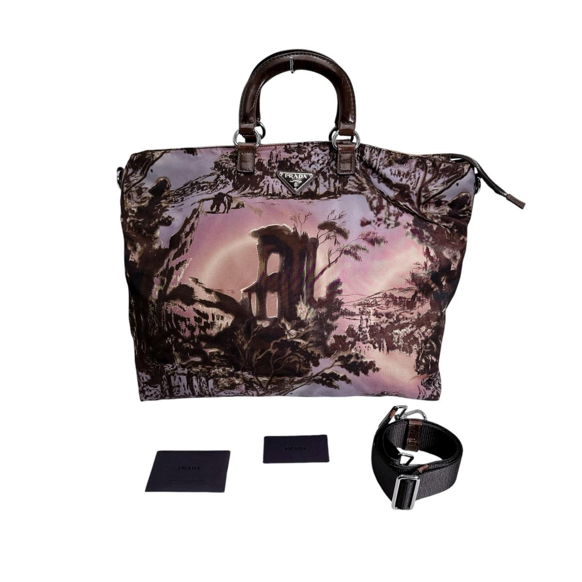 

PRADA Handbag Nylon Brown Women BN2044 Used