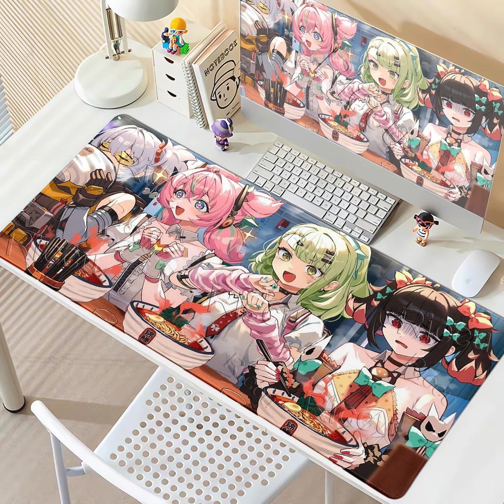 Mouse Pads ZZZ Zenless Zone Zero Nangong Yu Kawaii Anime Girl Angels of Delusion PC Mechanical Keyboard Mat Anti-slip Rubber Pad