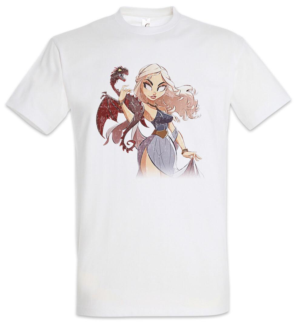 

Dragon Comic Girl T-Shirt Mens Womens Tees Top Game Of Symbol Daenerys Dany Thrones Dragons Cartoon 2XL
