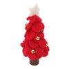 Wool Felt Christmas Tree Wood Small Christmas Tree Decorations for Home Display Window Red