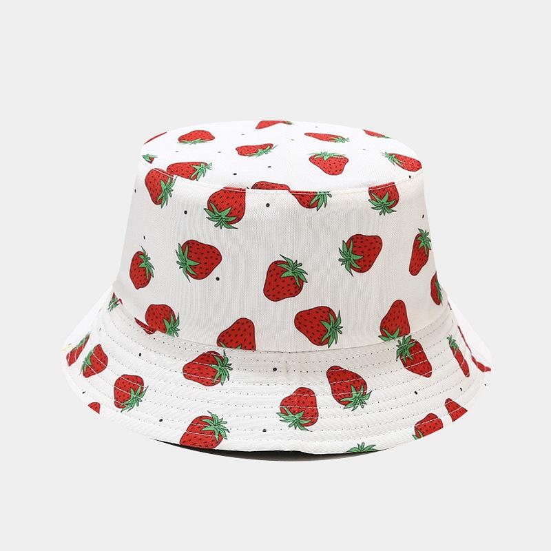 Hot Selling Fruit Pattern Bucket Hat Men and Women Outdoor Leisure Visor Summer Travel Hat