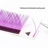 Colorful Y-Shaped Grafted Eyelashes: Dazzling Purple, Natural Soft Extensions by Yaya Blooming 0.07