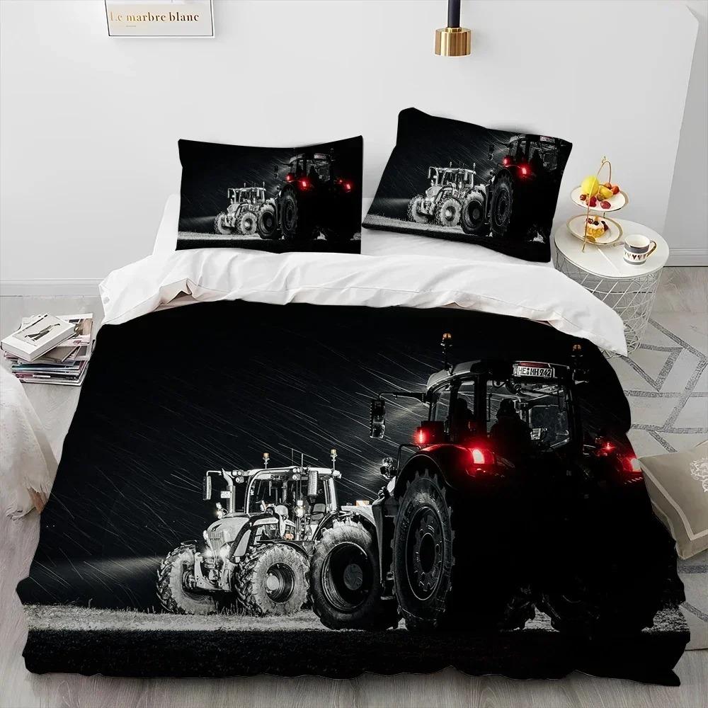 

3D Car Tractor Truck Series Beding Set Bedrom Soft Modern Bedspreads Comefortable Children Kids Soft Duvet Cover Comfortable Quilt Cover And Pilowcase 100*200cm Single