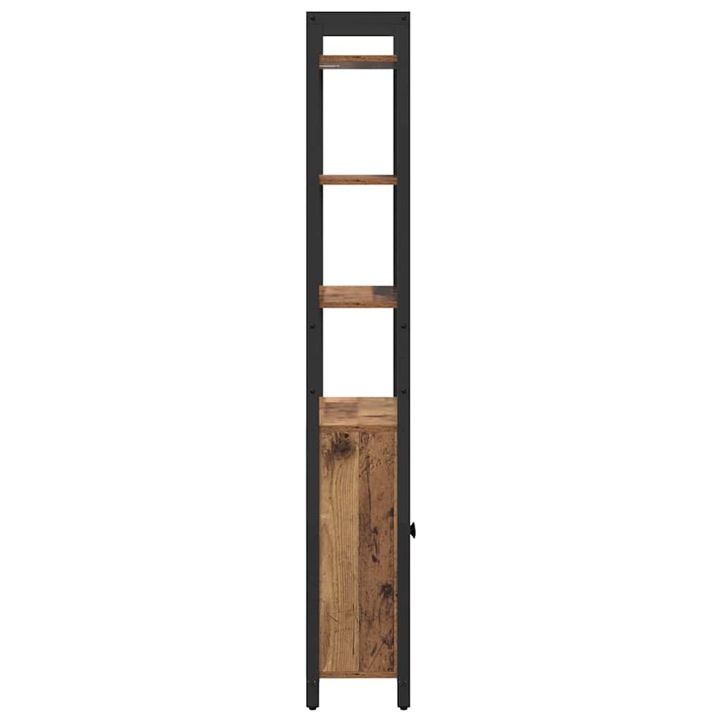 Bookshelf 6 Tiers 60 x 24 x 161 cm Engineered Wood Reclaimed Wood