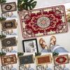 Classic Bohemian Retro Printing Non-Slip Waterproof Doormat Easy Clean Entrance Floor Mat Home Decor Durable Very Fashionable
