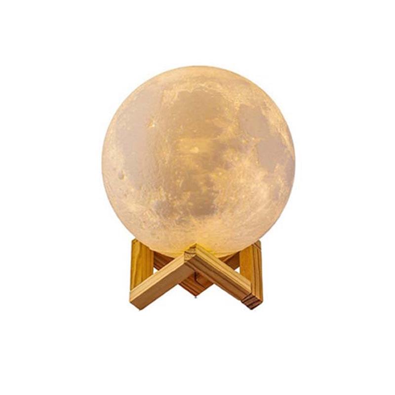 LED Moon Lamp - Touch-Activated Starry Sky Atmosphere Lamp for Bedside or Decor
