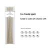 Smokeless Cotton Candle Wicks with Holders - DIY Handmade Over-Waxed Wicks