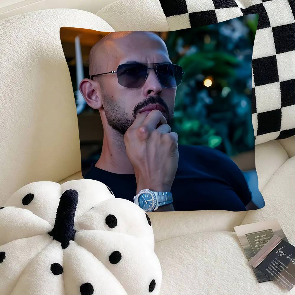 Art And A-Andrew Tate Pillow Case Square Pillow Bedroom Sofa Leisure Comfort Cushion Car Home Decoration