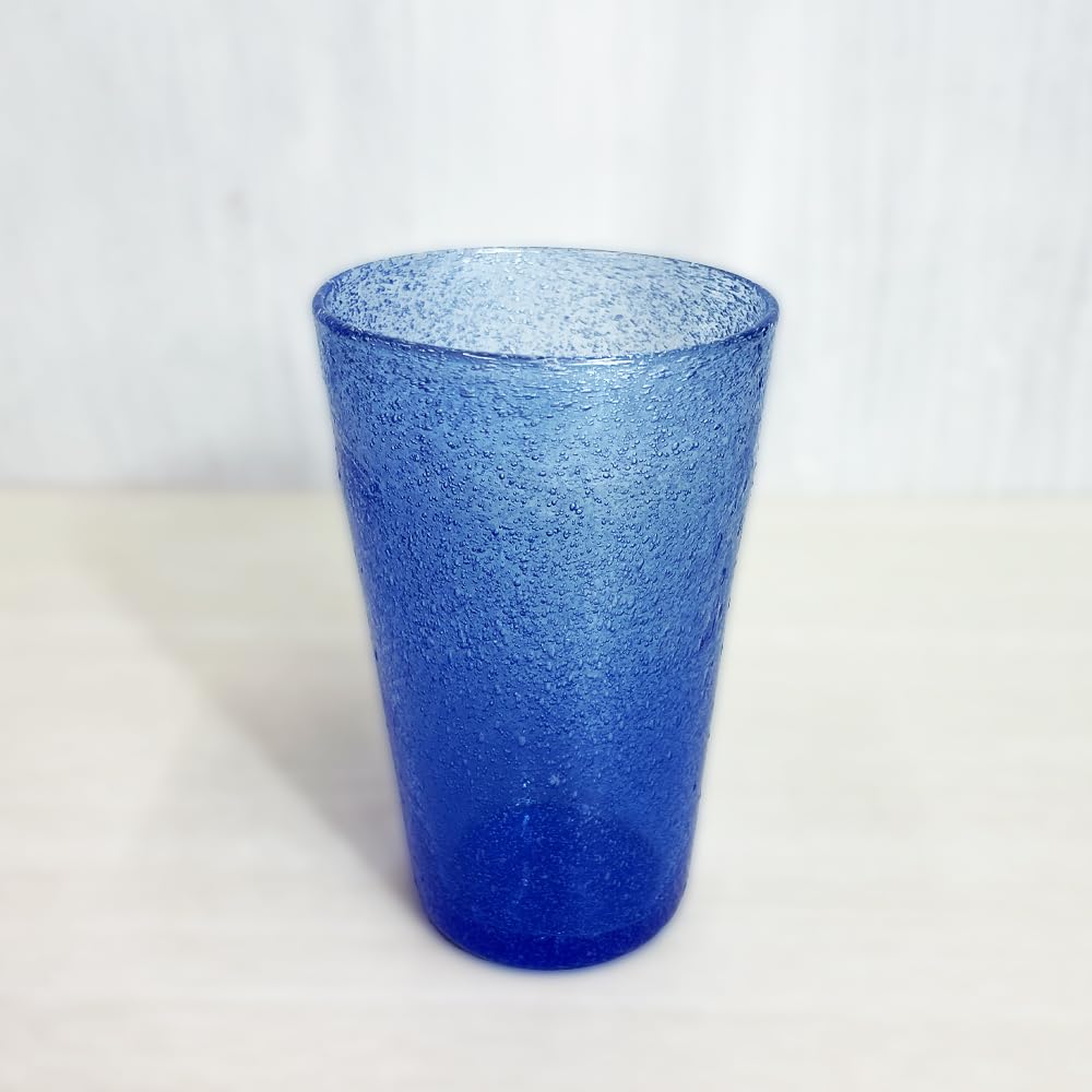 

Ryukyu Glass Tumbler - Awamori Glass, Okinawa Souvenir, Stylish Tumbler, Birthday Gift (Blue)