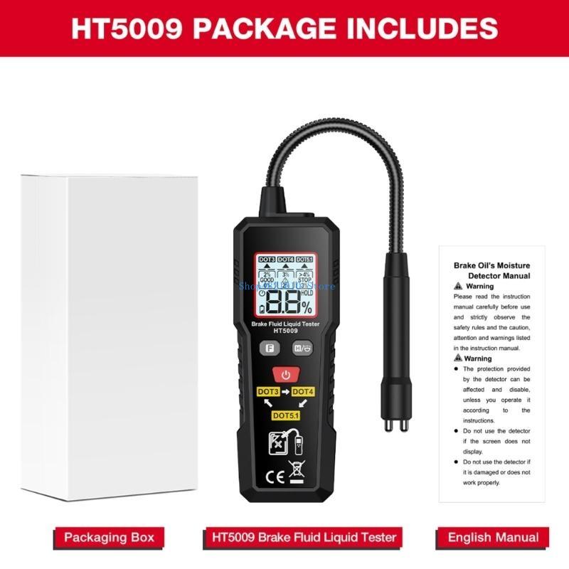 T3LF Precisions Brake Fluid Emulsification Tester with Quick Detection LED Brake Tester ABS for Car & Motorcycles