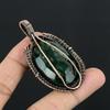 Emerald Pendant, 999 Copper Wire Wrapped Pendant Gemstone Jewelry, Handmade Pendant Amazing Jewelry, Gift For Her