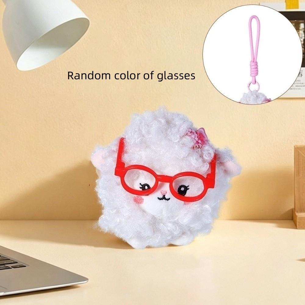 Hanging Charm Stuffed Sheep Doll Ornaments Lamb Year Pendant Plush Sheep Keychain Bag Decoration