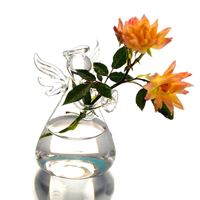 1ks hydroponická květinová váza průhledná dekorace domu anděl obývací pokoj kancelářské stolní ozdoby