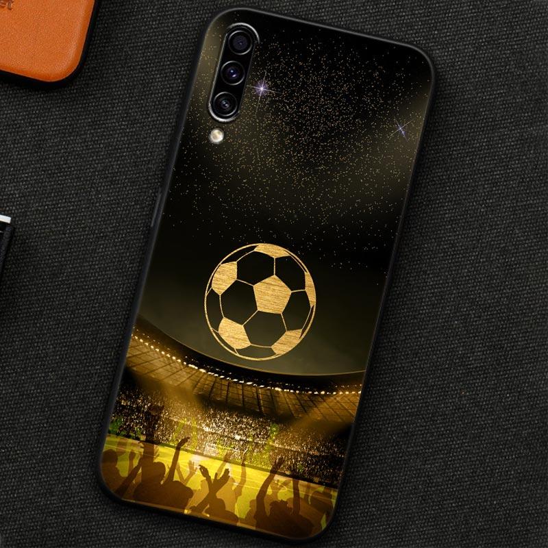 Soft Case For Samsung Galaxy A30 A30S A50 A50S A10S A70 A20S A10 A40 A7 A9 2018 Silicone Back Cover Football Passion Soccer Ball