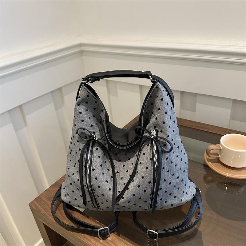 Casual Shoulder Bag Texture Personalized Double Back Class Large-capacity Bag Women's 2025 New Simple Commuter Tote Bag