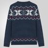 Men's Crew Neck Sweaters Loose Fit Long Sleeve Warm Knit Cozy Jumpers Sweater Lightweight Knitted Casual Snowflake Pullover Tops Knitwear for Men