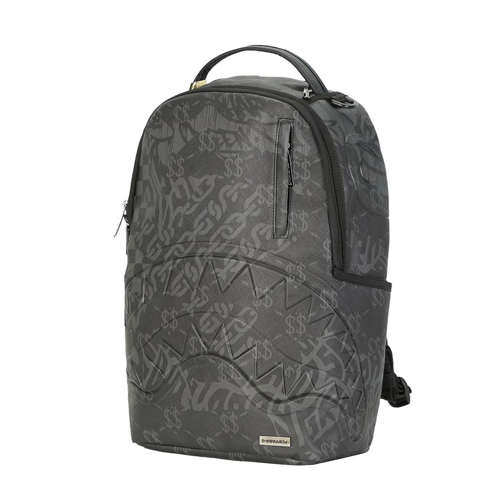 New SPRAYGROUND PVC Polyvinyl Chloride Backpack Unisex Black W1115703