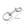 Single Ended Snap Bolt Clip Buckle & Large Swivel 16 Stainless for Underwater Diving, Boating,