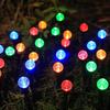 15 LED Solar Bubble Ball Lawn Lights Waterproof Solar Pathway String Light for Outdoor Garden Patios Trail Lighting Decoration