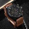 KTEVI Men Round Quartz Watch Multi Subdial Date Genuine Casual Military Sports Wristwatch Fashion Luxury Gift For Gentlemen