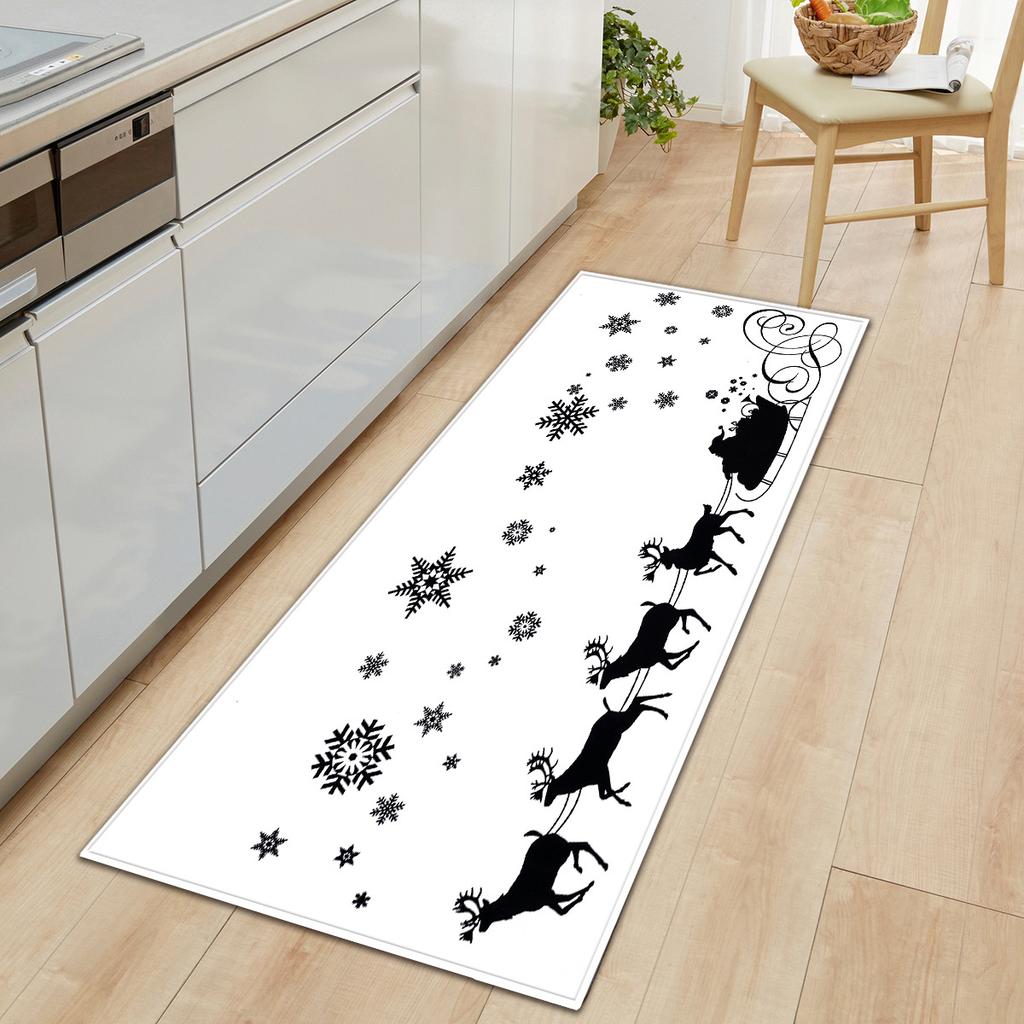 Christmas Kitchen Sand Carpet Doormat Long Floor Mat