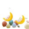 Floating Little Witch & Moon Cat Aquarium Ornament Set