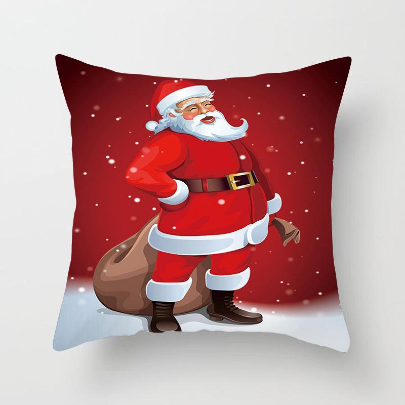 Festliche Weihnachtskissen Nordische Weihnachtsbäume Druck Kissenbezug Nachttisch Zuhause Rückenabdeckung