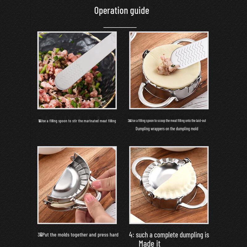 Stainless Steel Dumpling Filling Spoon Set