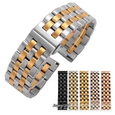 Neues fünfgliedriges Edelstahl-Smartwatch-Armband für Apple-, Samsung-, Huawei-Modelle