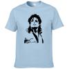 Sommer Michael Jackson T-Shirt Herren Hip Hop Baumwolle Bedruckt Kurzarm Rundhals T-Shirt Tees #228