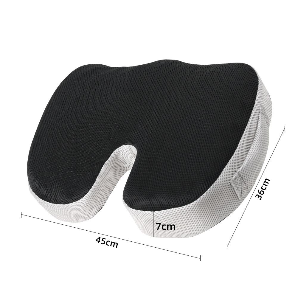 Comfortable breathable seat cushion, U-shaped design wave sponge massage cushion can relieve buttock pressure/coccyx pain