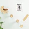 Cat Climbing Shelves Wall Mounted Cat Hammock and Steps Walking Jumping Platform for Wooden Furniture Kitty Playing and Sleeping