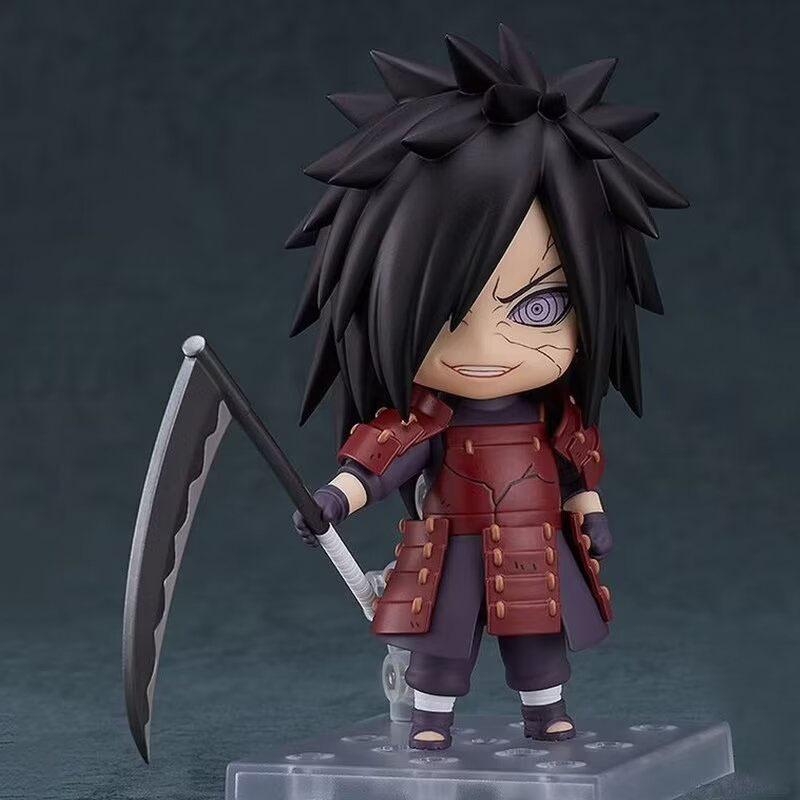 New Naruto Uchiha Madara 2175 Uchiha Obito 2120 Q Version Nendoroid Action Figure Collectible Model Toy Computer Case Decoration
