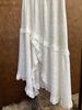 AS Designer 2026 Spring Irregular Dark Jacquard Ruffle Lace Skirt