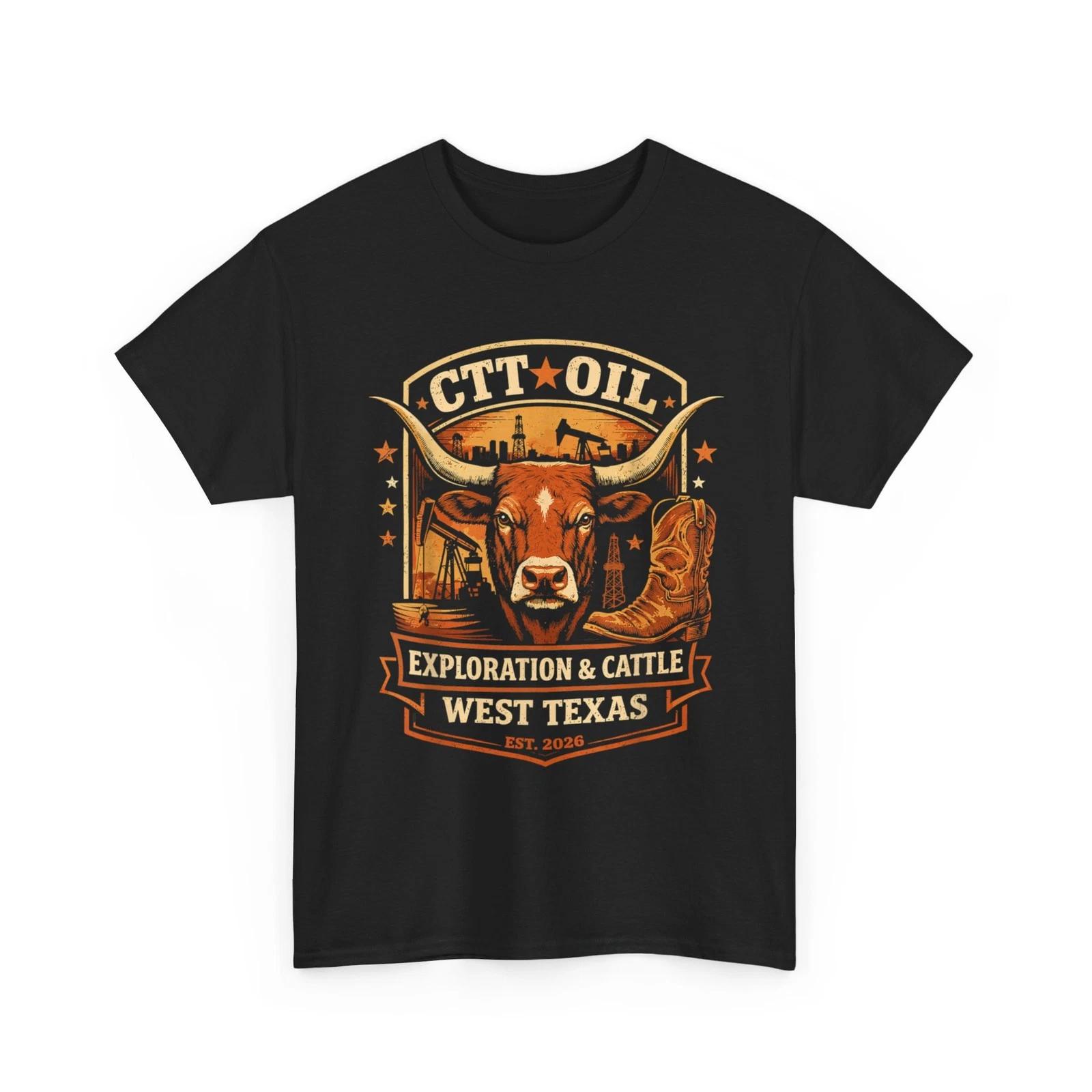 CTT Oil Exploration & Cattle Company Texas T-Shirt XL
