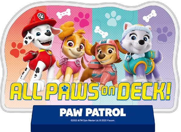 Ensky Paw Patrol Paw x cm Capsule Standee Jigsaw Puzzle 010 Gathering! 8.9 13.7 12-Piece CC-ST