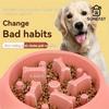 Slow Feed Dog Bowl,Slip-Resistant Design, Promotes Healthy Eating by Reducing Choking & ABS Plastic Pet Food Dish for Puppies