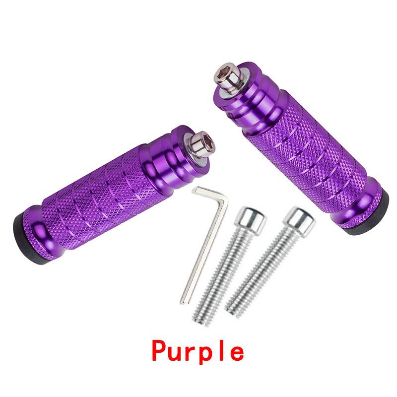 Pedal of the Rear Seat Motorcycle Rearset Footrests Foot Rest Pegs Foot Rests Motorbike Rear Footpegs Thread Rear Set Pedals фиолетовый