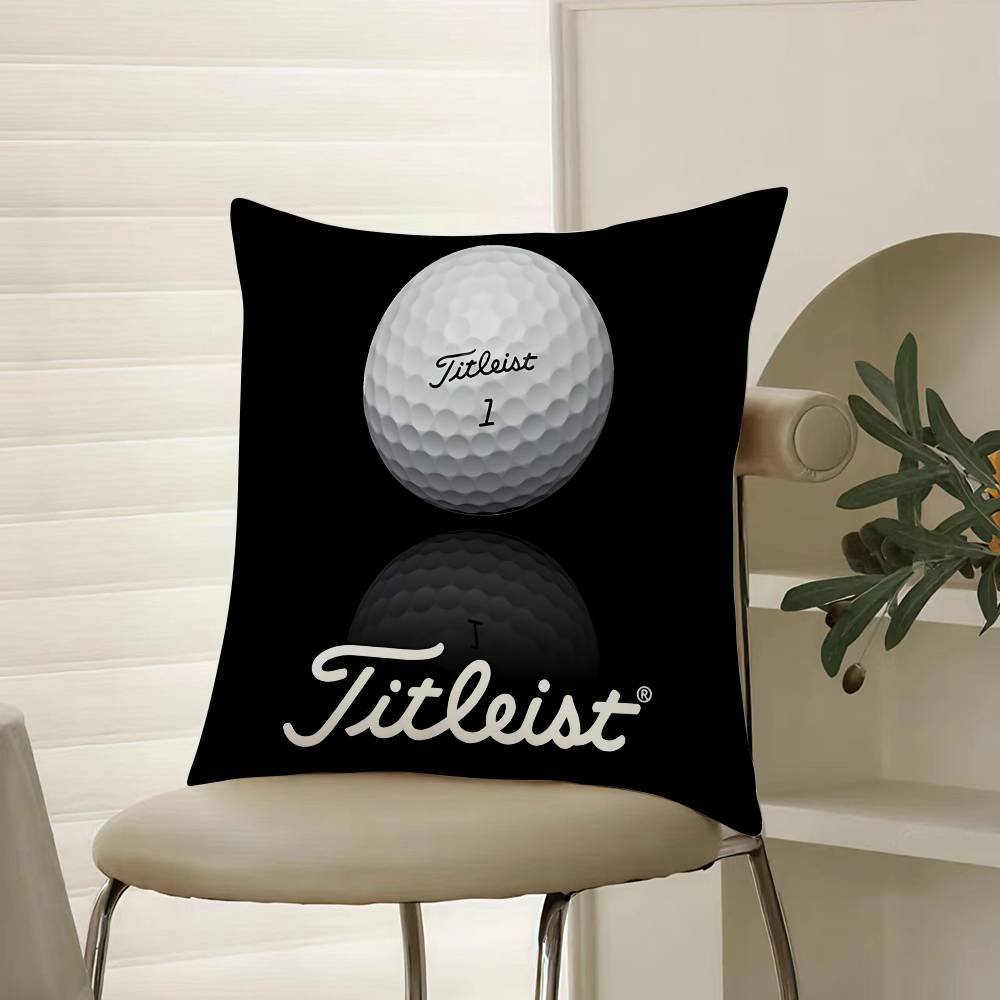 Popular Golf Sports T-TitleistS-Famous Pillow Case Comfort Sofa Bed Silky elegant Invisible zipper Decorative cushion cover
