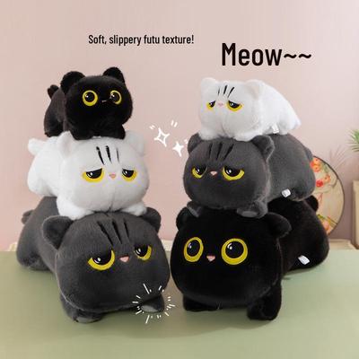 Soft Kitten Plush Hugging Pillow - Cute Cat Toy