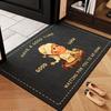 Cartoon Crystal Velvet Floor Mat, Scraping Mud And Rubbing Soil, Porch Foot Pad, Black DirtResistant NonSlip Pad, WaterAbsorbing Door Carpet
