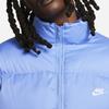 Nike Sportswear Club Solid Logo Stand Collar Long Sleeve Cotton Jacket Men Tops Blue FB7368-450