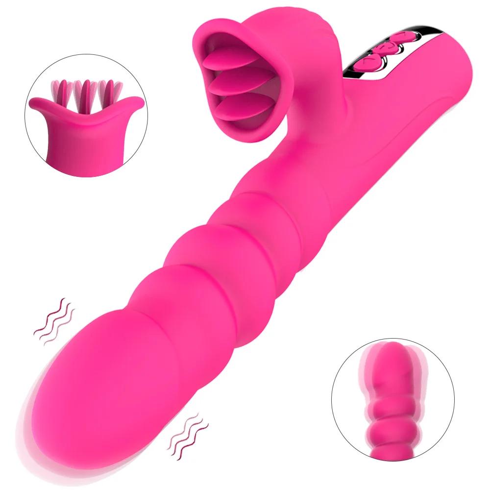 Tongue Licking Vibrator Clitoris Stimulator  Lick Toy for Women Vagina G Spot Massage Toy for Female Adult JoinJJtoy